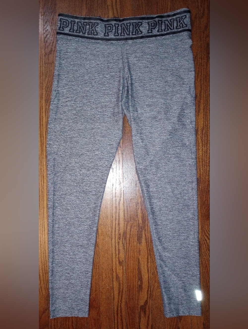 PINK Victoria's Secret Gray Leggings, Size L